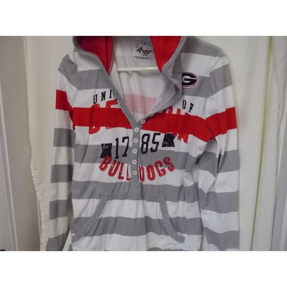 Carl Banks 4Her Cotton Blend Georgia Bulldog Hoodie